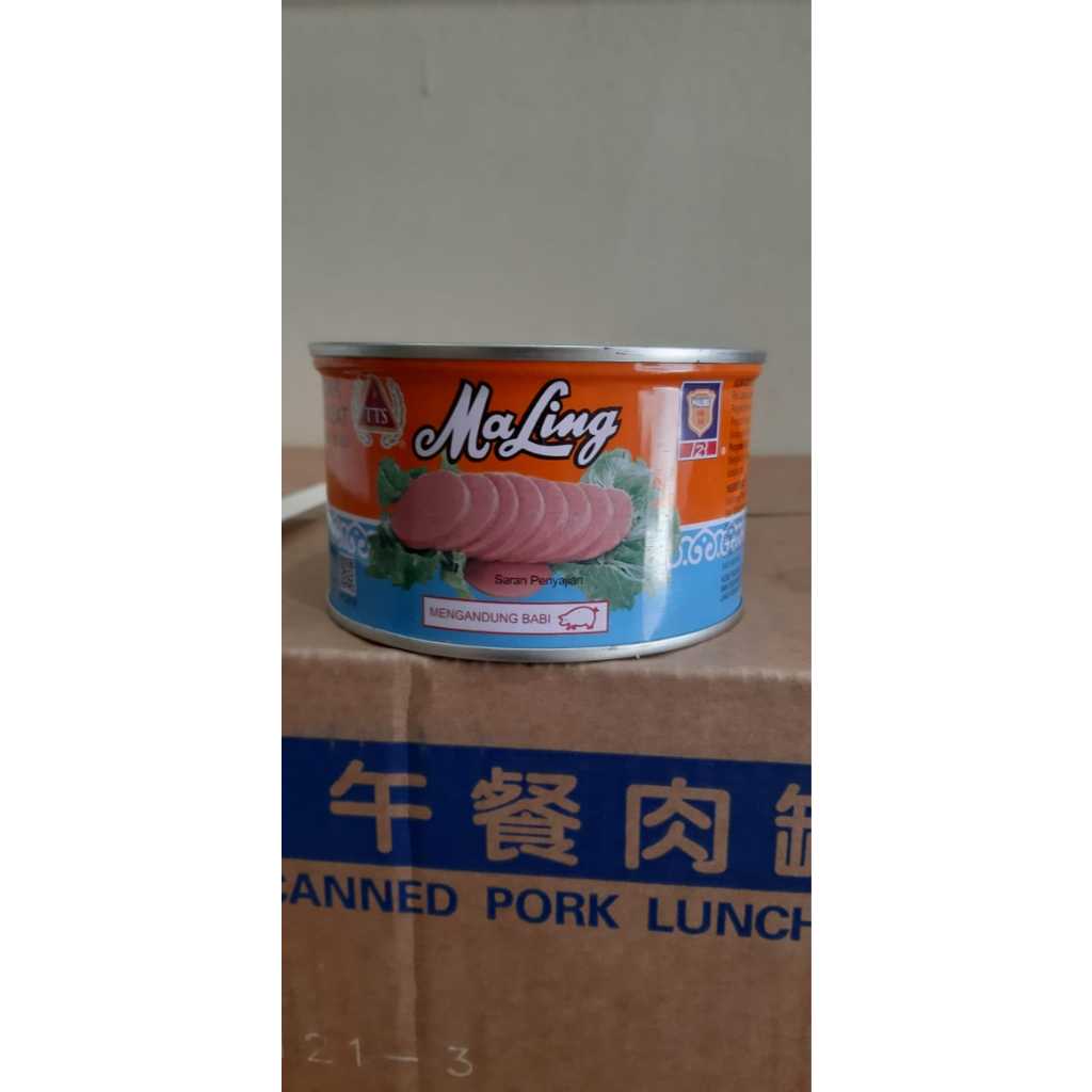 

Maling Pork Luncheon Meat Kaleng 397gr FYF (daging ham babi kaleng)-NON HALAL - KEMASAN BARU TUTUP
