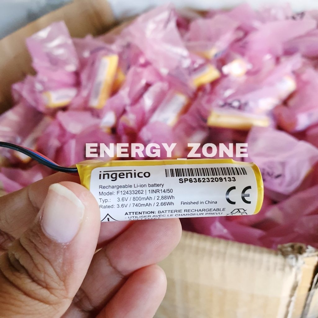 Baterai Li - ion AA 14500 3.7v 740mAh