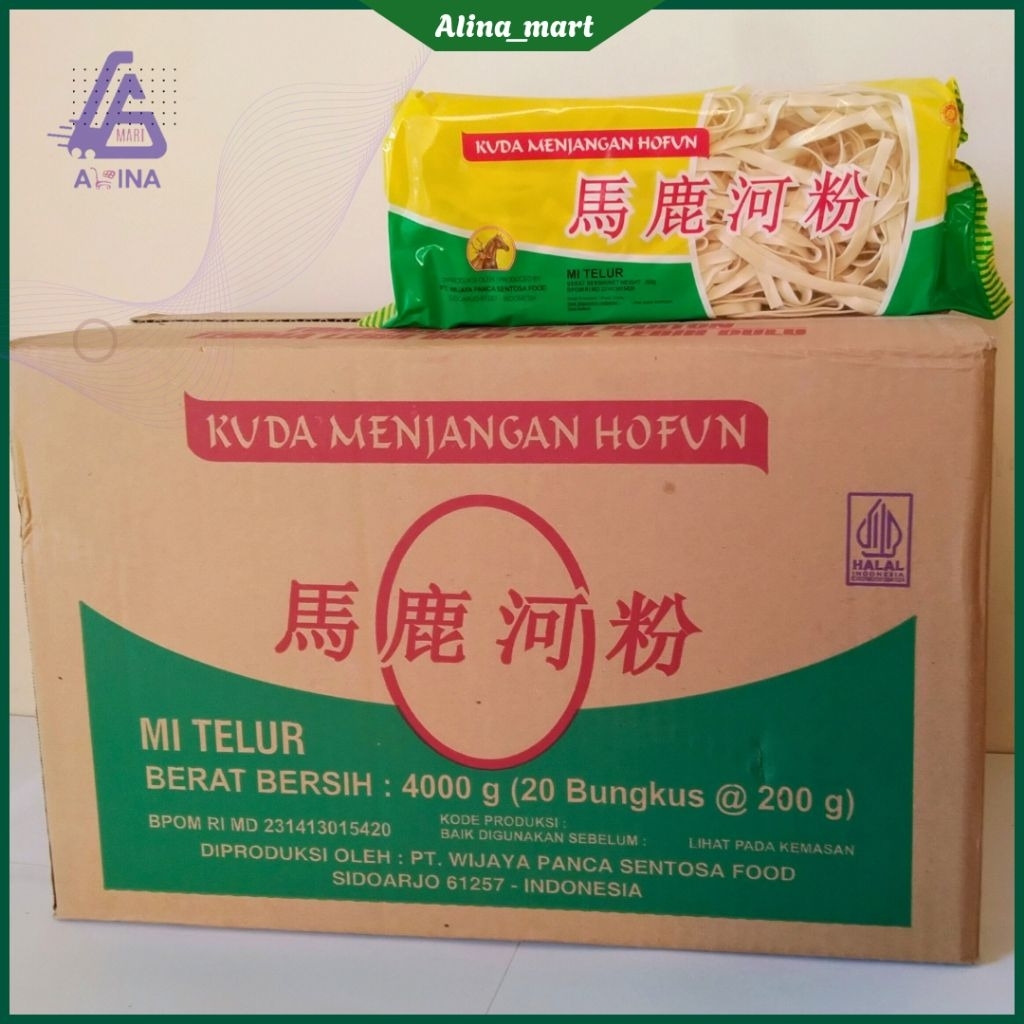 

Mie Kering Kepala Kuda Menjangan Hofun [1 Dus] Mie Kwetiew