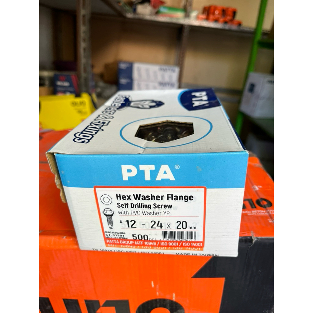 Baut atap Patta 12x20 / harga 1 box / Baut atap 1 box isi 500pcs / Baut atap 1box