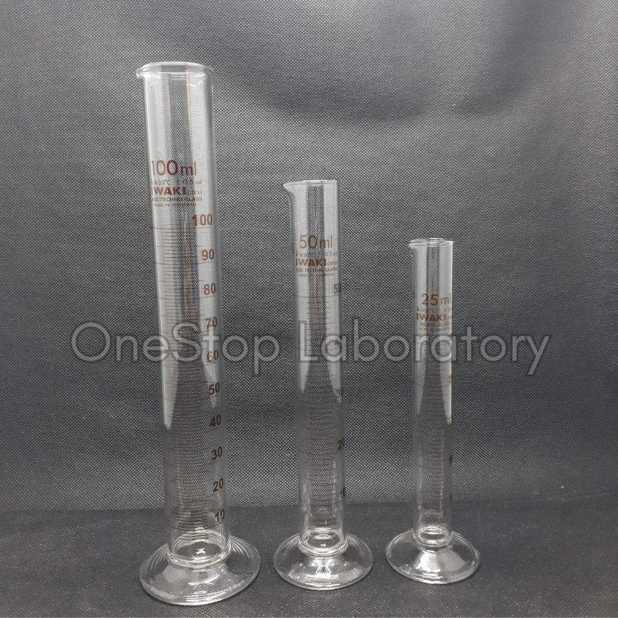 IWAKI Measuring cylinder 10ML IWAKI ASLI class A Gelas ukur 10 ML