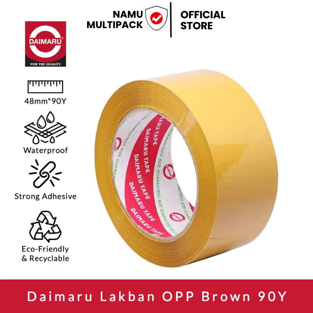 

Daimaru OPP Lakban Coklat 48 mm x 90 Yard
