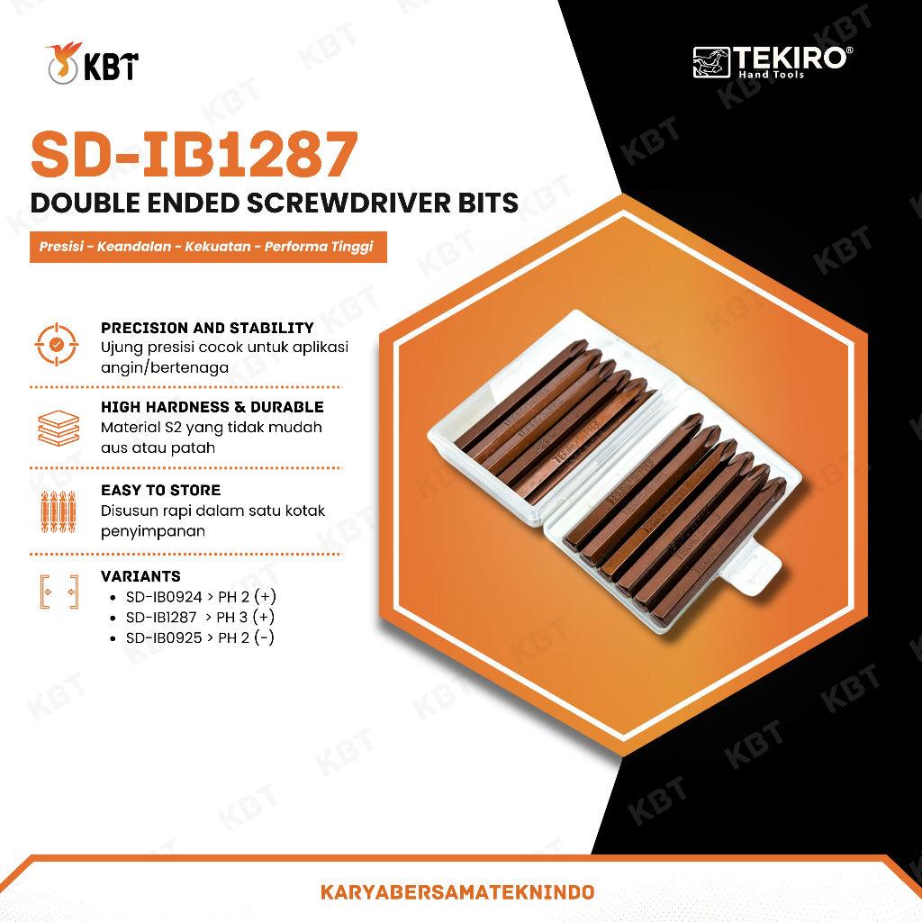 MATA OBENG TUMBUK TEKIRO PH 3 (+) (12PCS)