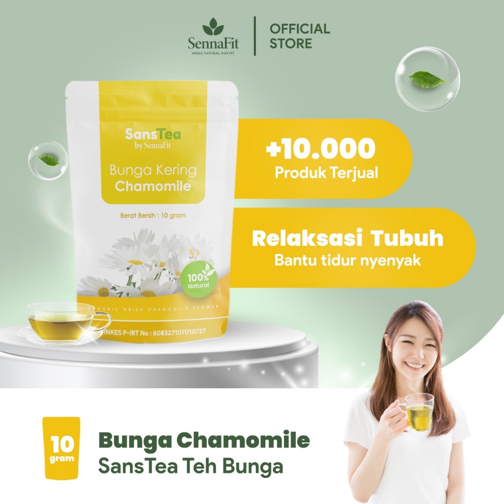 

ANTI INSOMNIA !!! Teh Bunga Chamomile Herbal Relaksasi Antioksidan Teh Chamomile Insomnia Organik