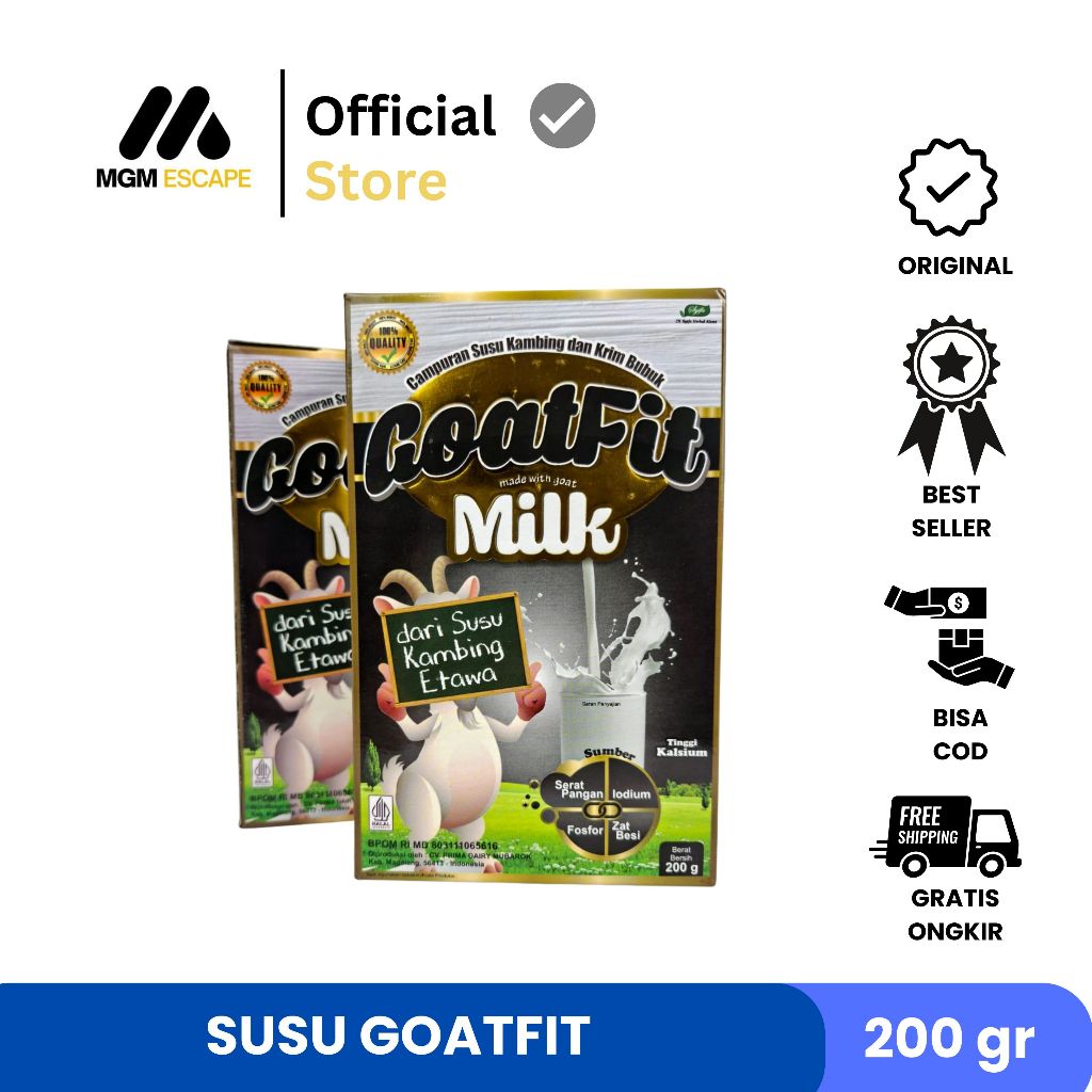 

Promo Goatfit Milk 200 GR Kolostrum 80% Susu Kambing Etawa Murni
