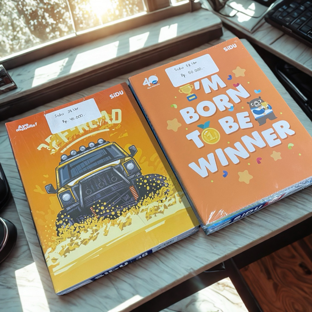 

Buku Tulis Sidu 38 / 58 lembar (1 pack =10 buku)