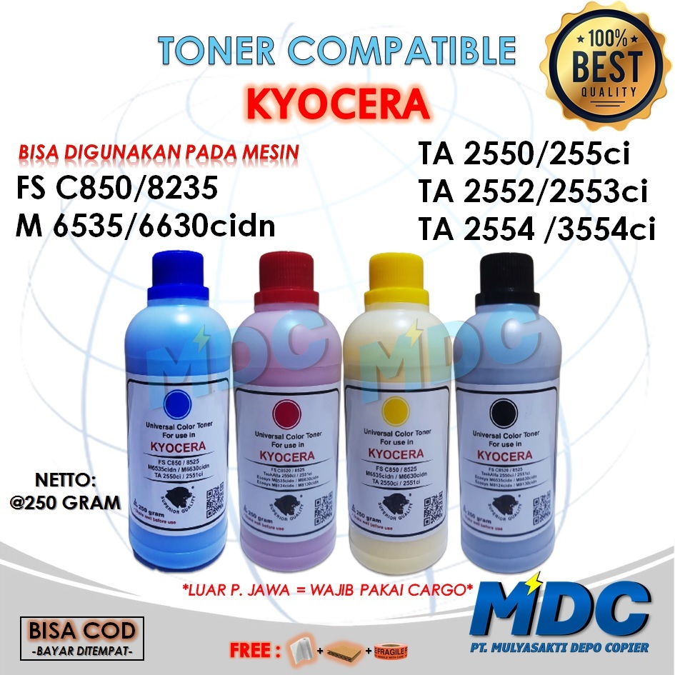 Toner Kyocera Warna Fotocopy Full Colour M 6630 6535 TA 2550 2551 8124 8130 CI FS C8520 8525 / Kyoce