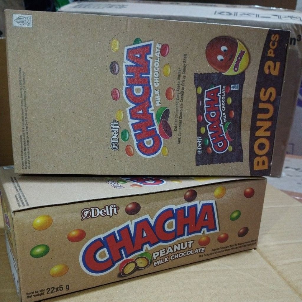 

chacha peanute & choco milk delfie 1box 20pcs+2