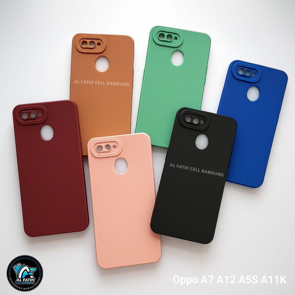 Case Oppo A5S A7 A12 A11K Softcase Pro Camera - Candy Case - Casing Macaron - Case Polos