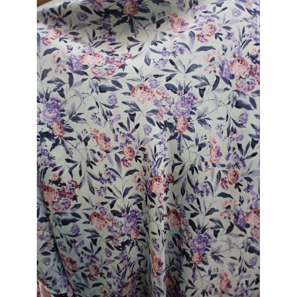 Kain/Bahan satin silk premium.motif//Bahan satin silk meteran(silk39)