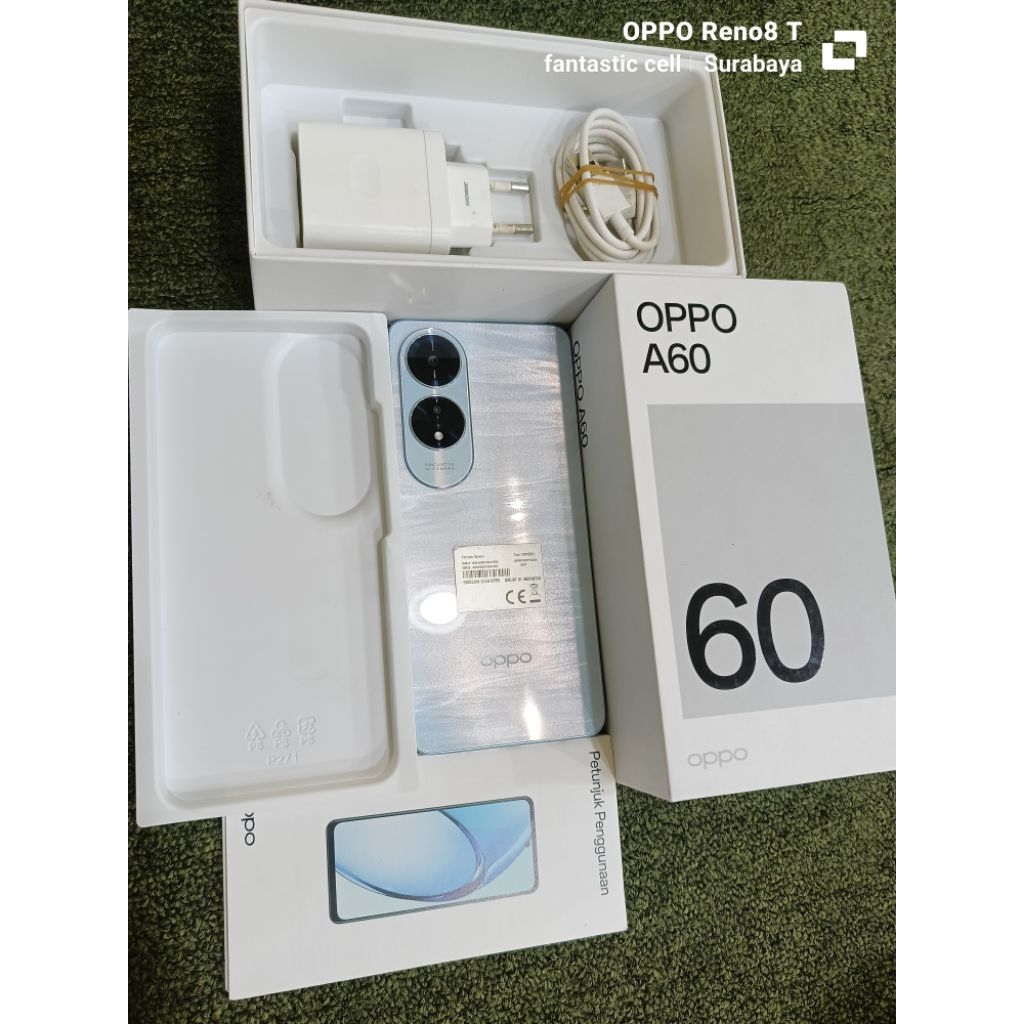 Oppo A60 ram 8/128gb lengkap fullset || handphone second