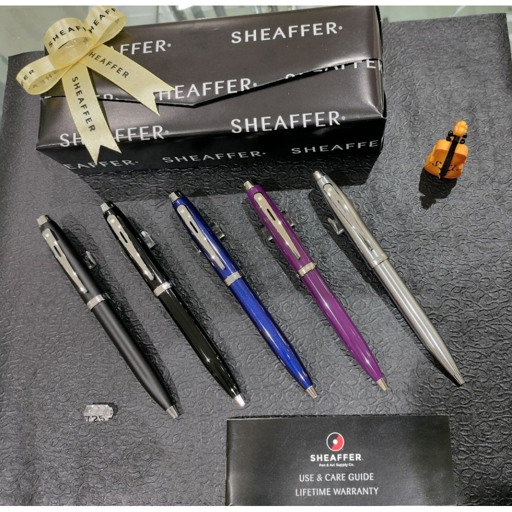 

Sheaffer 100 all color,Gloss Black, purple, matte black, blue, silver bolpoin