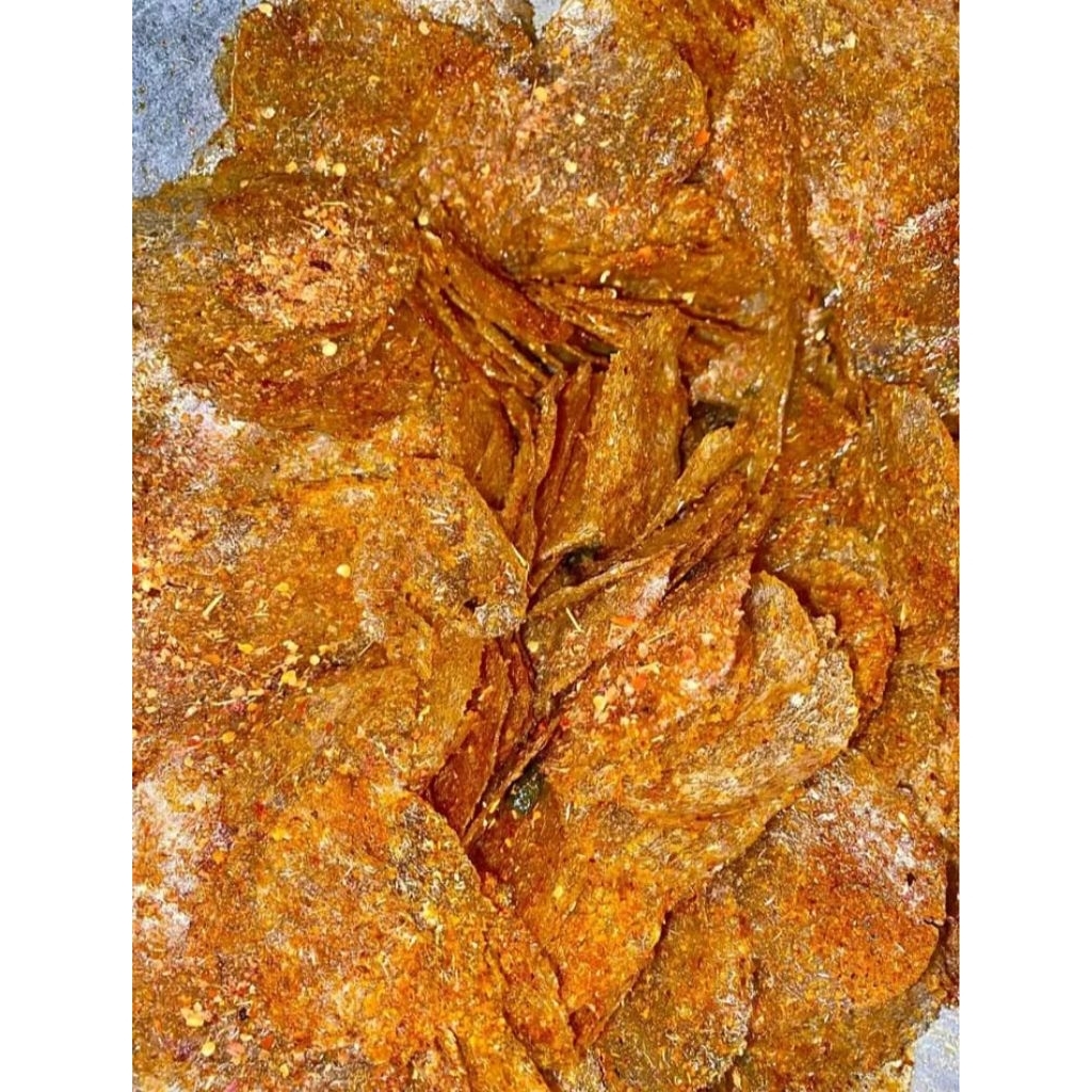 

Keripik kaca pedas aroma daun jeruk kemasan 500gr