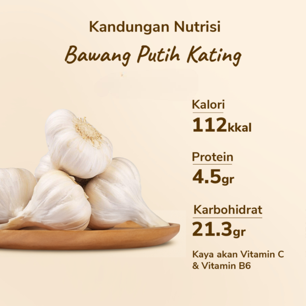 

BAWANG PUTIH KATING HONAN IMPORT BERAT 500GRAM