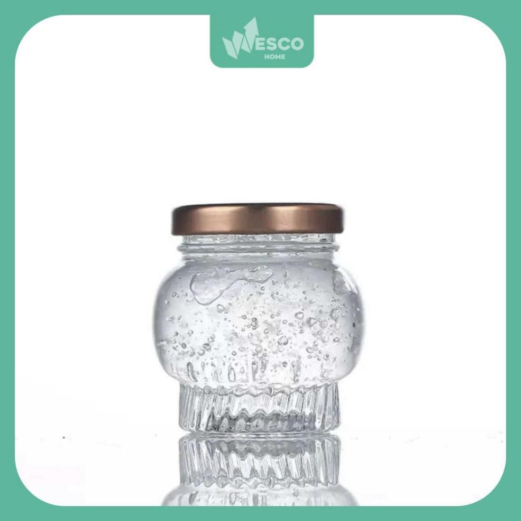 Botol Kaca Bening / Botol Kaca 50ml / Glass Jar Botol / Jar  Kaca Unik / Toples Jar Kaca / Jar Kaca 