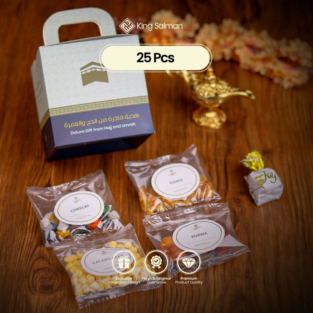 

King Salman - Oleh-Oleh Haji & Umroh SHAFA Navy 25 Pcs - Non Zam Zam