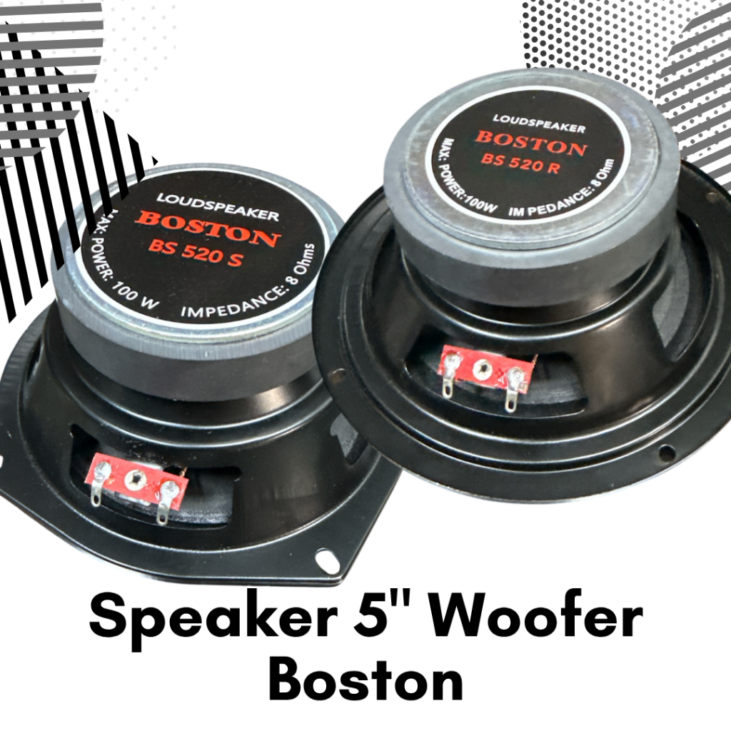 Speaker 5 inci Boston BS-520 Inch Subwoofer - Bundar Kotak