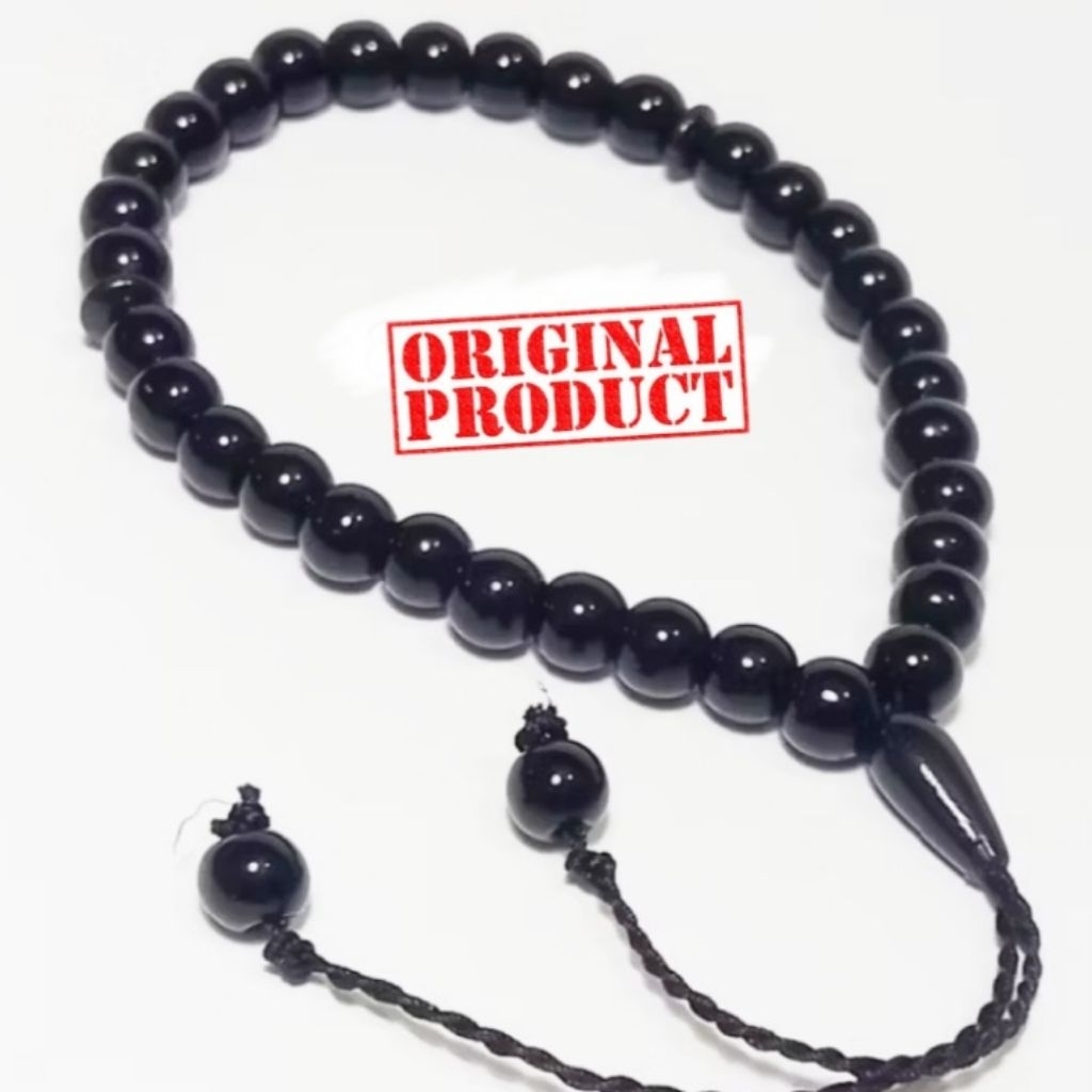 Gelang tasbih batu black onyx 6mm