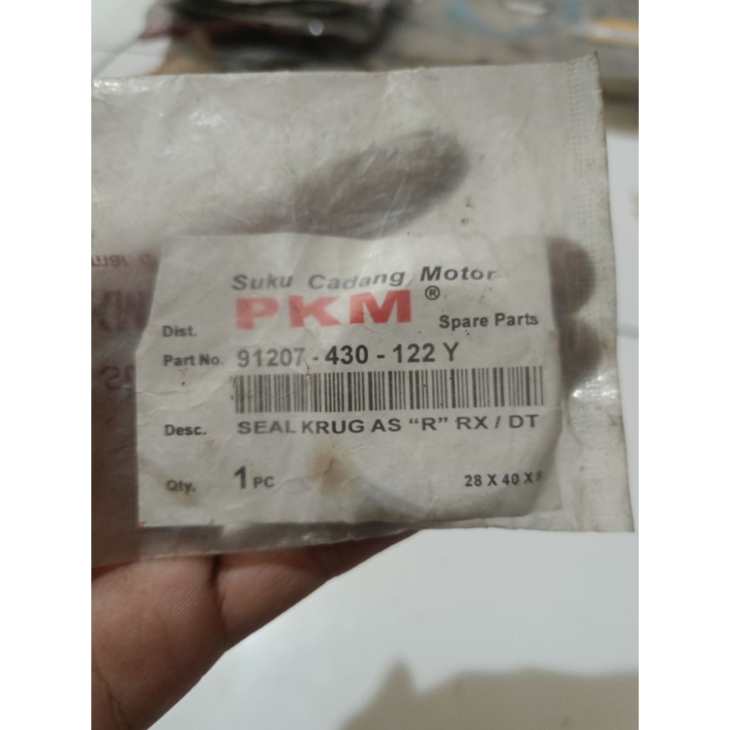 seal Kruk as RX / Dt sebelah kanan