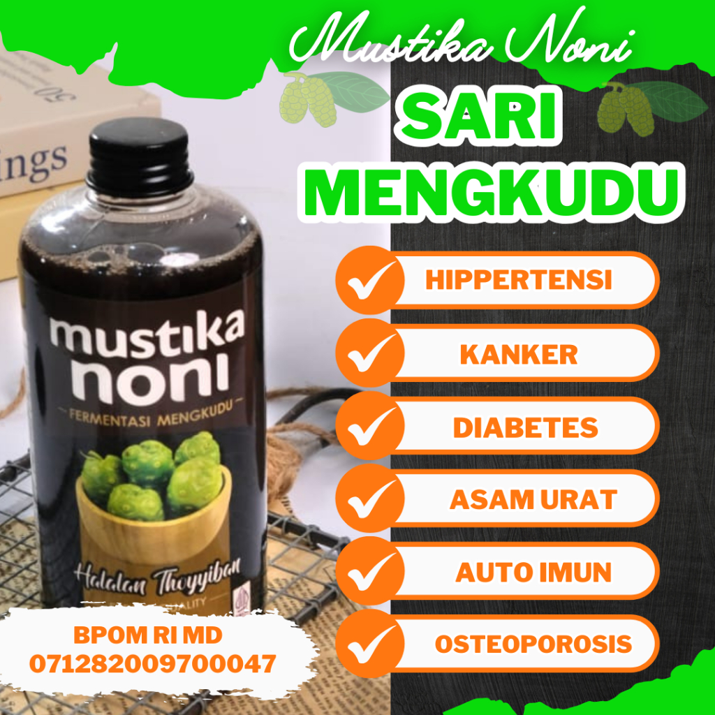 

Paket 3 Botol Herbal Sari Mengkudu 100% Fermentasi Alami Anti Kanker Diabetes Kolesterol Hipertensi