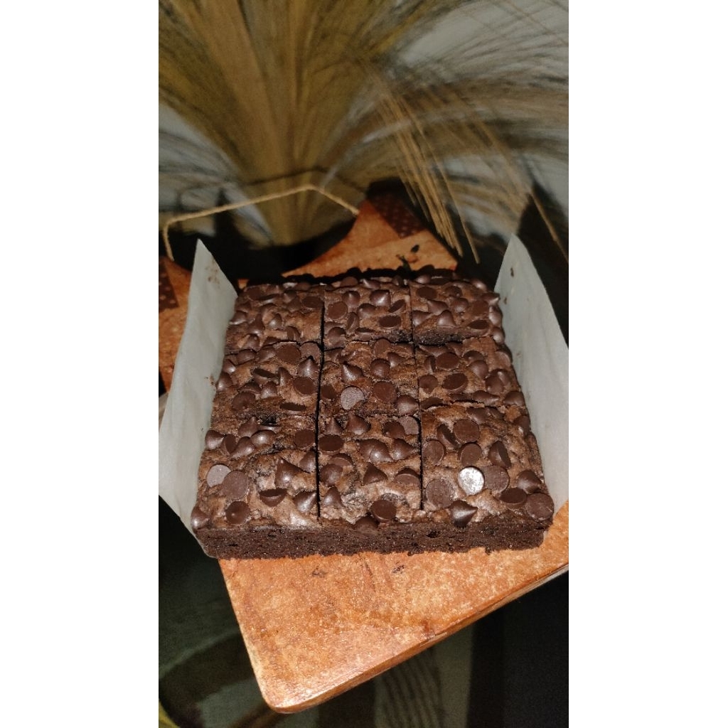 

Brownies Panggang Super Nyoklat Varian Chocochips