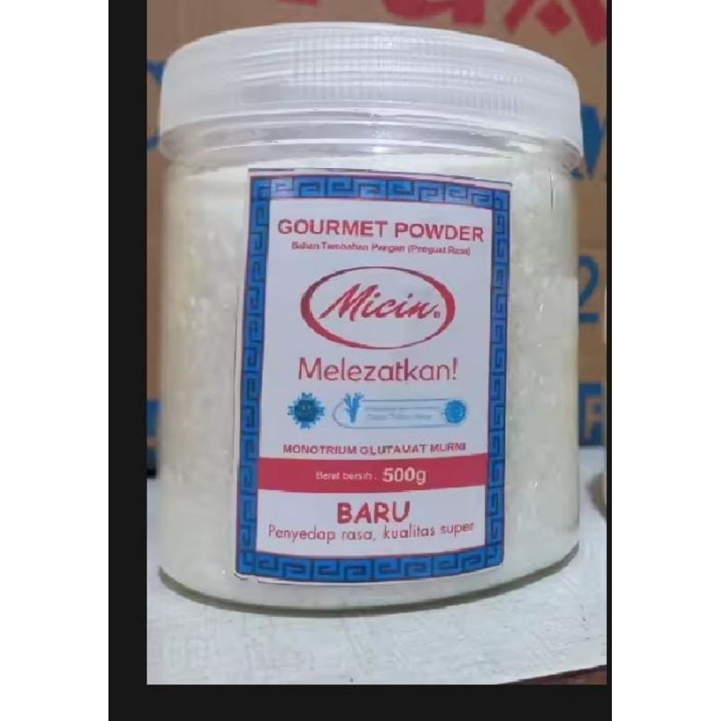 

MICIN KEMASAN TOPLES 500GRM TIDAK PAKE SETICER