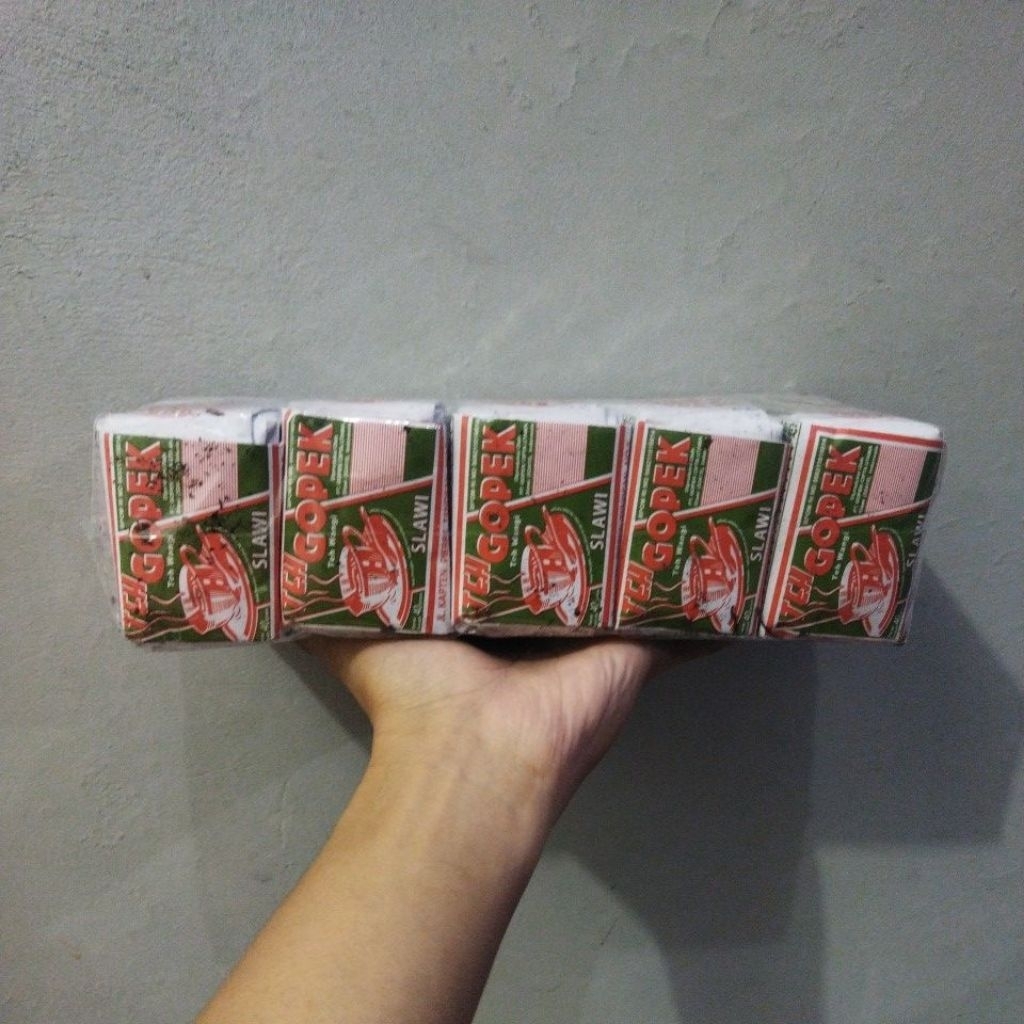 

1 Slop/Press - 10pcs Teh Gopek Slawi 40gr Tabur Tubruk Teh Wangi Khas Solo