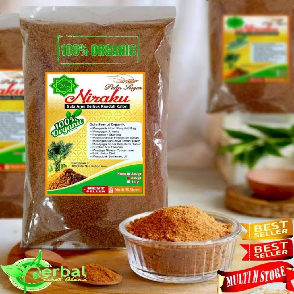 

500 Gram Gula Aren Semut Kualitas Super | Gula Dengan Formulasi Organik | Anti Diabetes