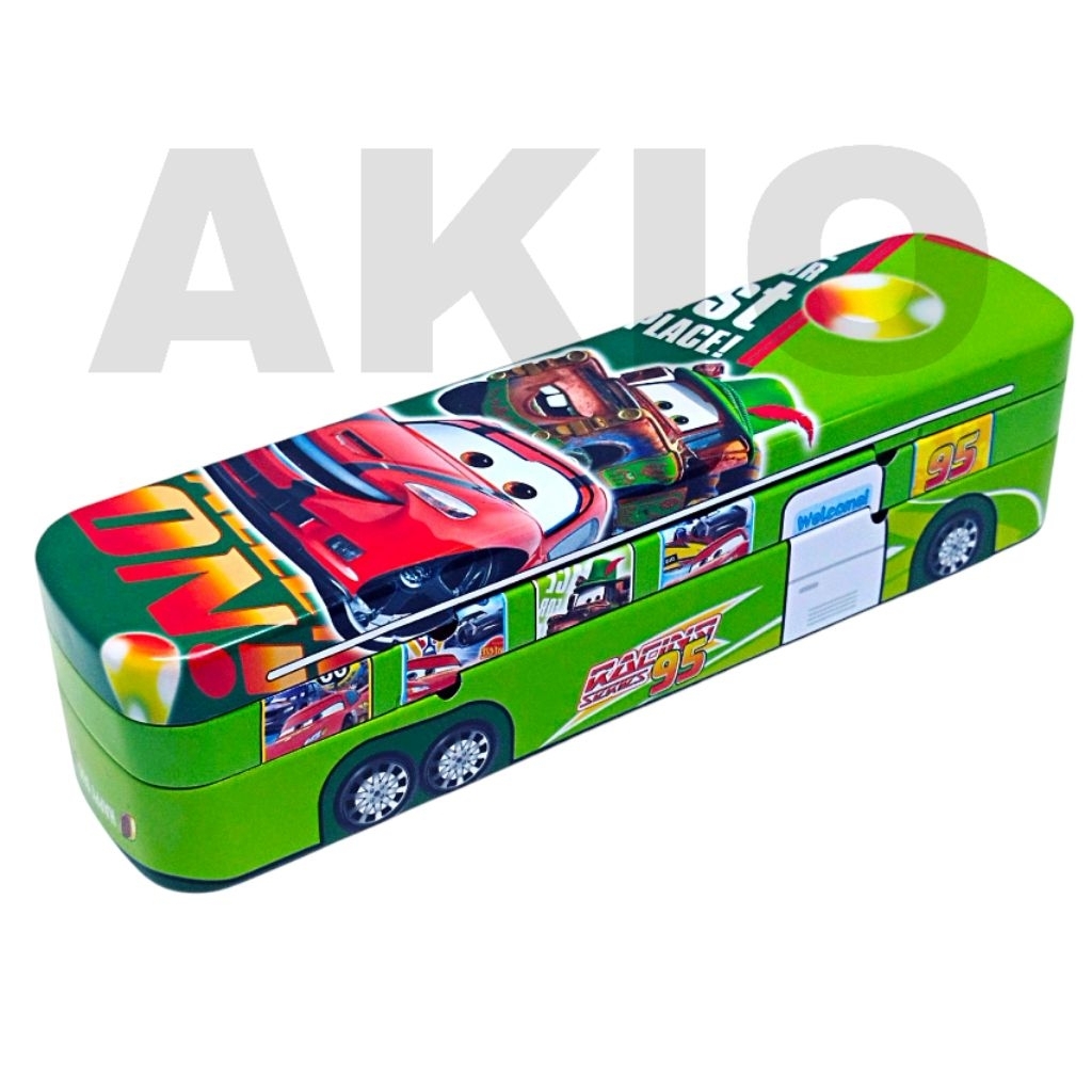 

Tempat Pensil Anak Mobil Bus Bis Karakter CARS MOBIL 2 Susun Tingkat Kaleng Besi B-813
