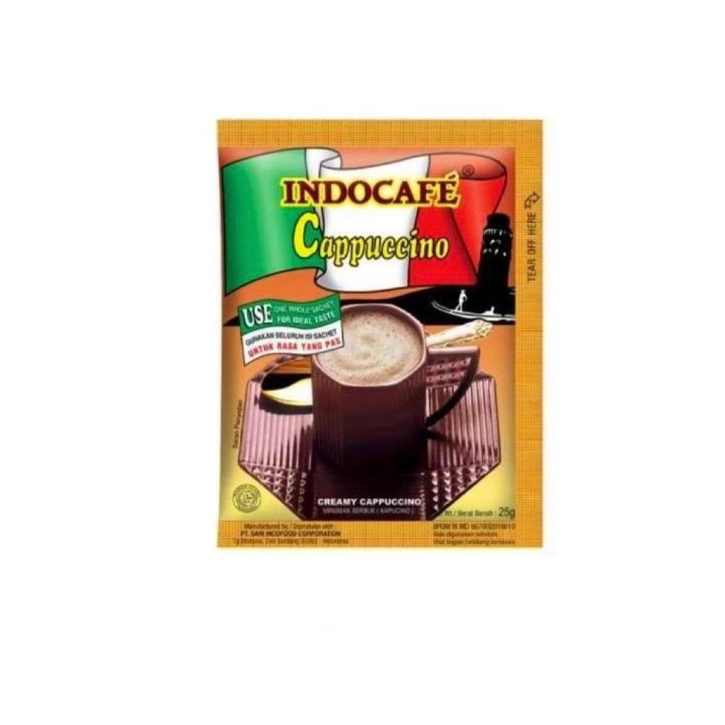

INDOCAFE Cappuccino 1 Renteng (10 x 25Gr)