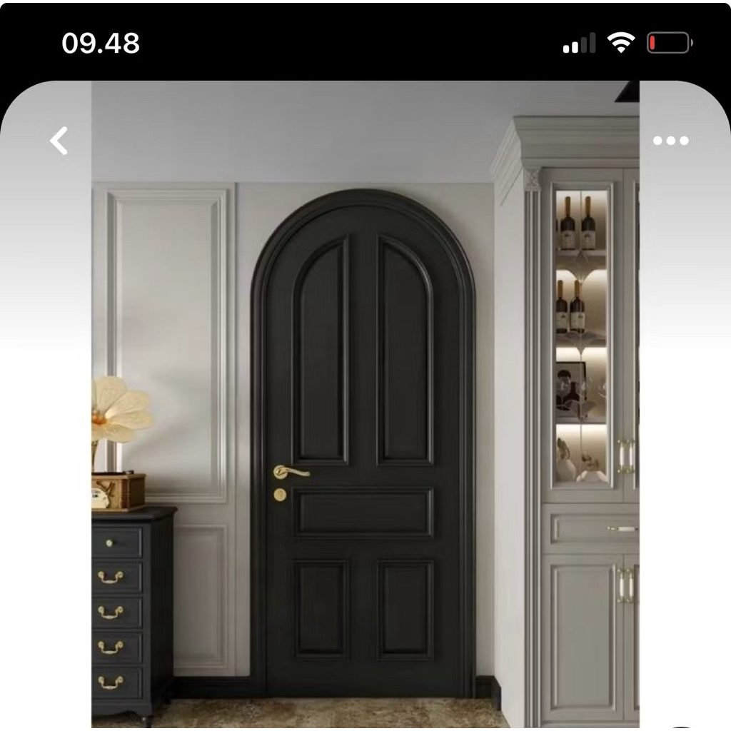 pintu melengkung lengkung + kusen pintu utama jati mahoni via kargo