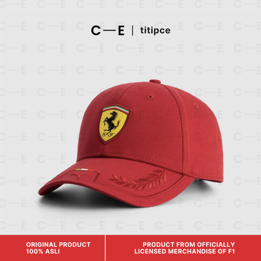 Scuderia Ferrari F1 PUMA Italy Cap Red Baseball Hat