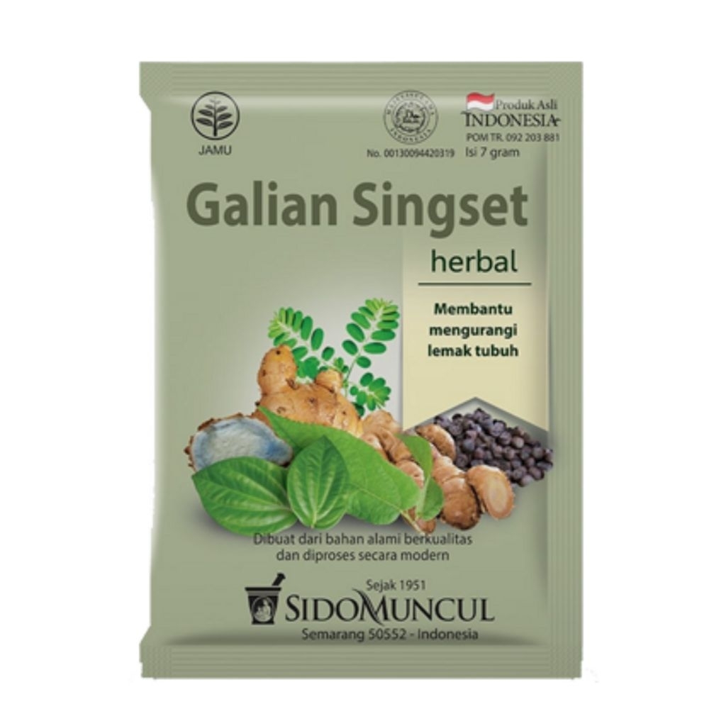 

Jamu Galian Singset Sido muncul isi 10sachet