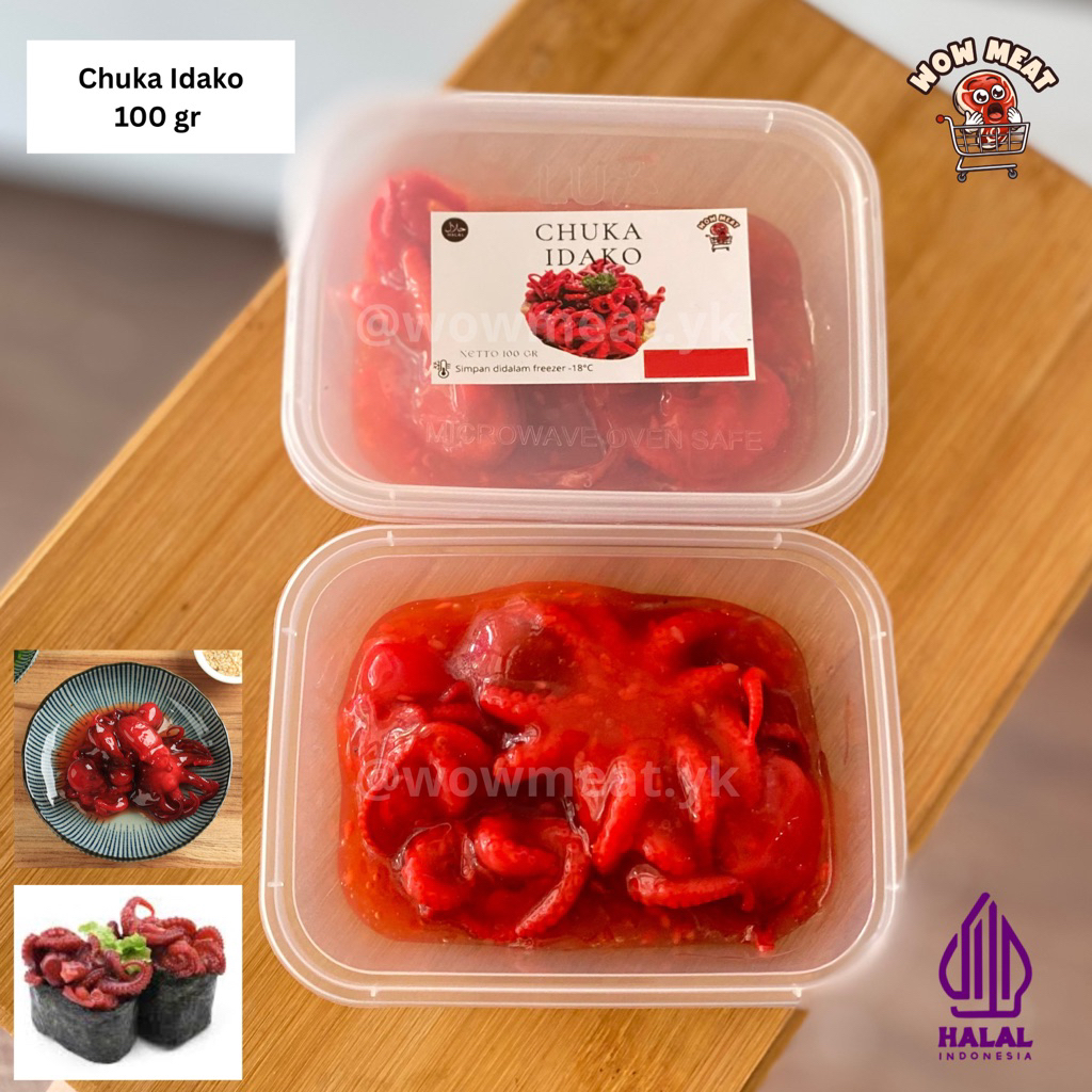 

CHUKA IDAKO Salad Baby Octopus 100 g Halal | Baby Octopus Seasoned Salad Bayi Gurita