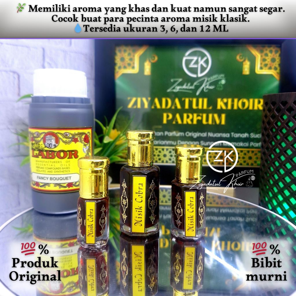 Parfum Misik Cobra Bibit Asli Murni 100% Original