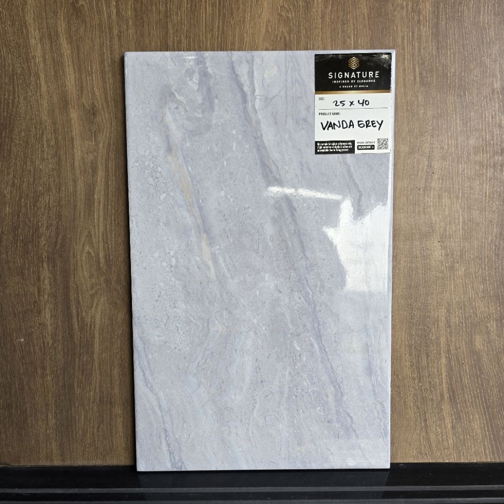 keramik dinding motif marmer / keramik dinding kamar mandi / keramik mulia signature 25x40 VANDA GRE