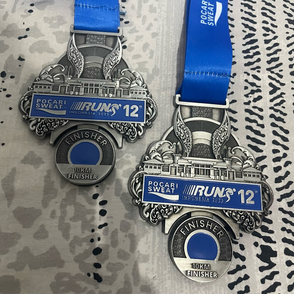 Medali Finisher 10K PSRI Pocari Sweat Run Indonesia Bandung 2025