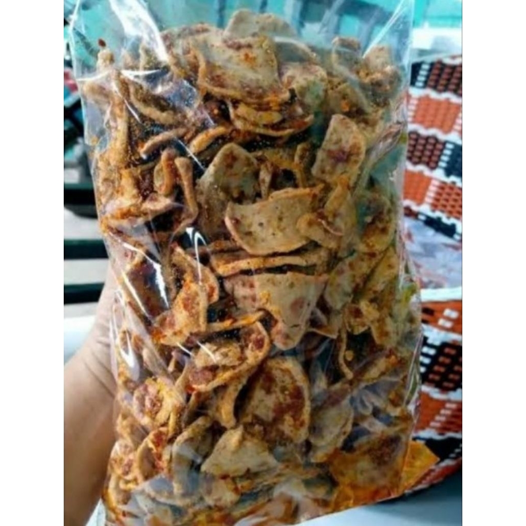

kripik basreng ikan pedas manis dan original