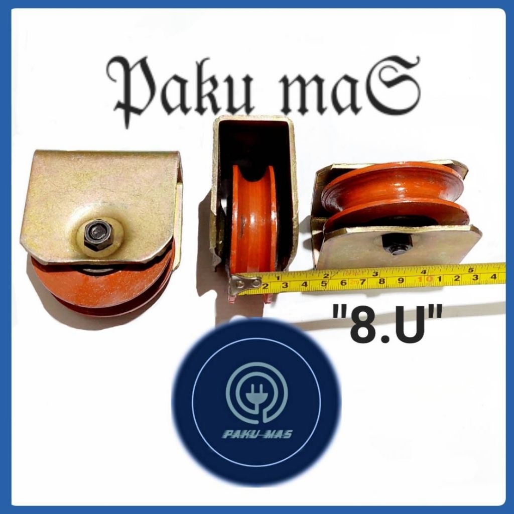 Roda pagar Bearing Roda pagar ukuran 8 bulat