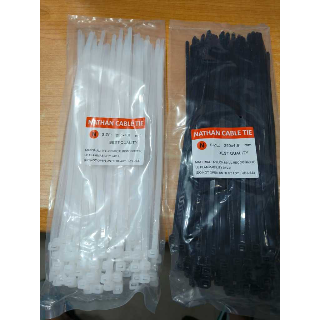 

e29 / 250 Kabel Stik / Tali Tis / Cable Ties Tebal Nylon 25cm x 4,8mm