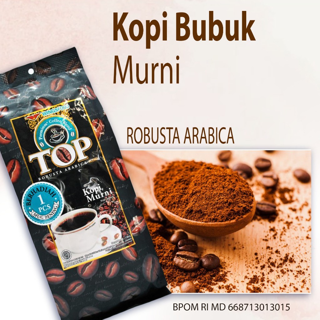 

Best Seller Kopi bubuk Murni kopi bubuk robusta arabica Top kopi murni 158g Kopi ini sangat Terkenal dengan Cegah Ngantuk