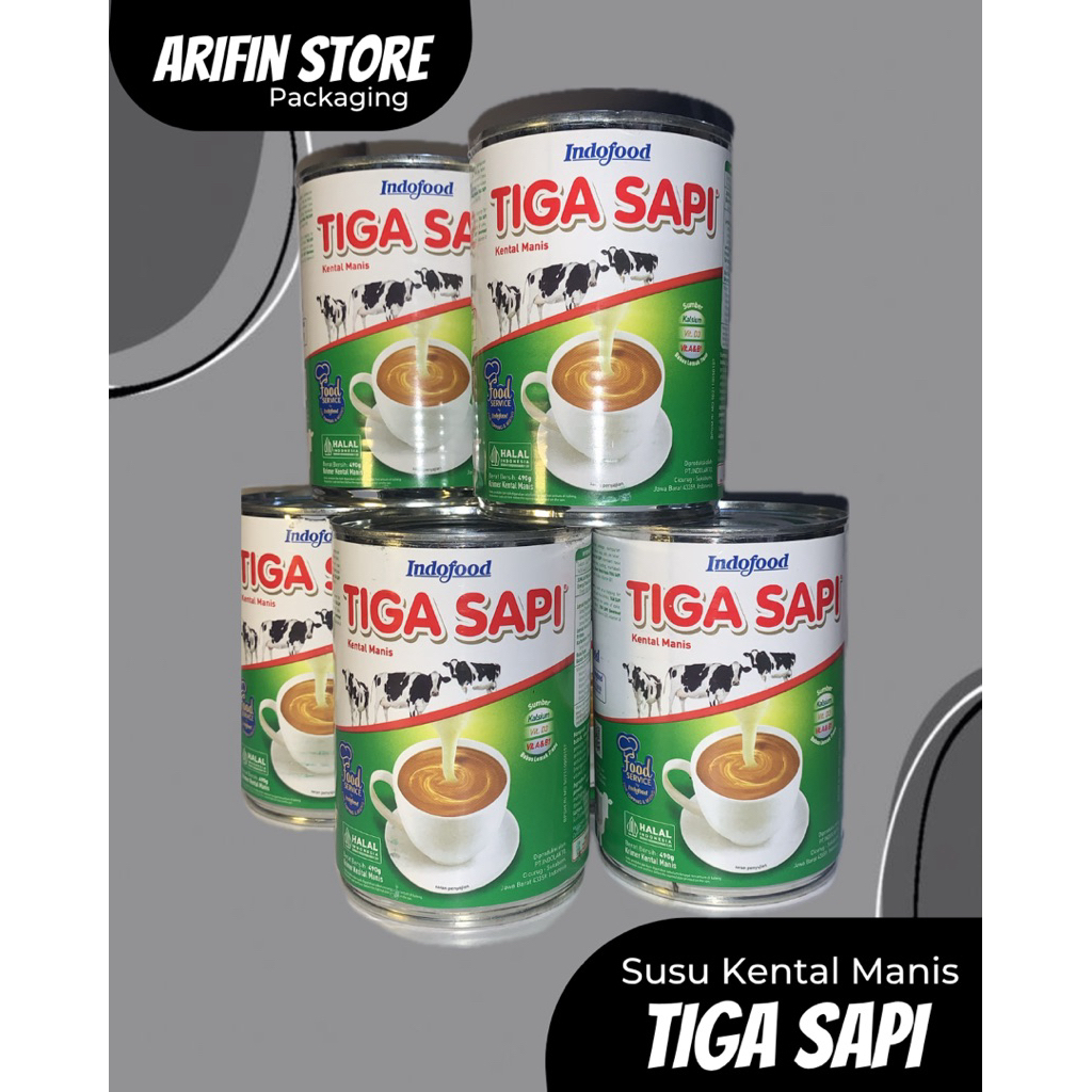 

Susu Kental Manis Tiga Sapi 490 Gram