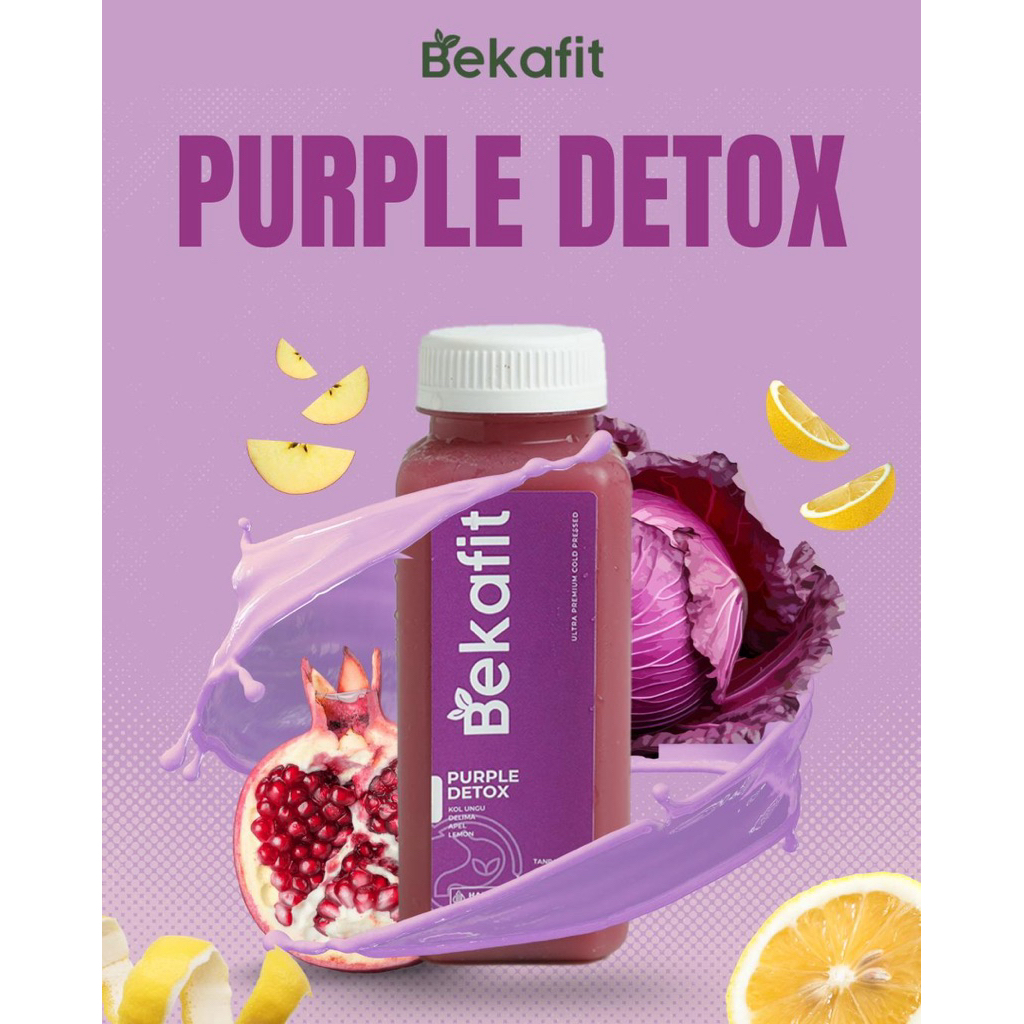 

BEKAFIT Purple Detox Cold Pressed Juice - Jus Sehat Alami