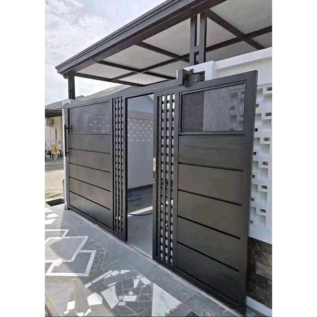 pagar besi minimalis modern GRC