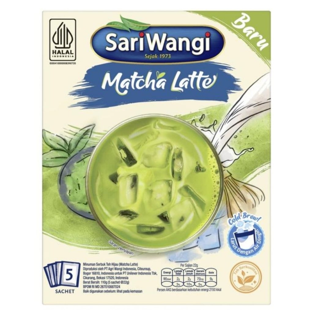 

Sariwangi Teh Matcha Latte 110 (5 x 22 Gr)