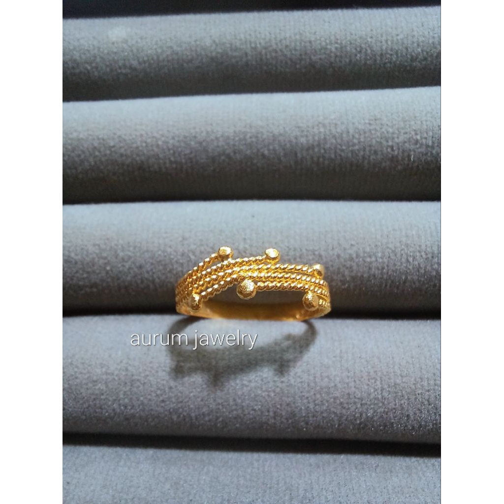 Cincin Emas Muda/ Cincin Emas Setengah Gram/ Cincin lilit