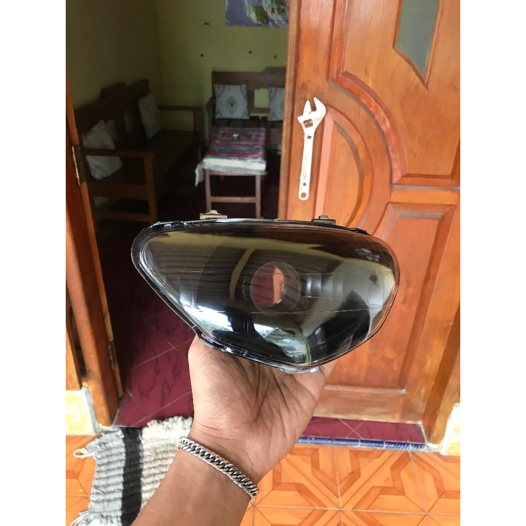 reflektor lampu depan mio sporty custom lampu h4 lampu depan mio sporty