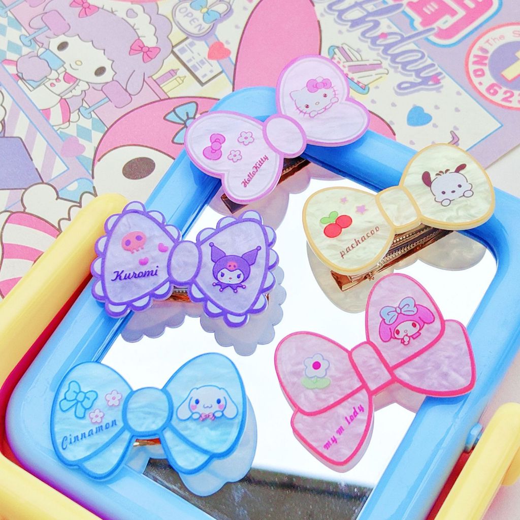 Jepit Rambut  Mini  Karakter Lucu Sanrio Jepitan  Poni Jedai Rambut Anak Perempuan Pin Rambut