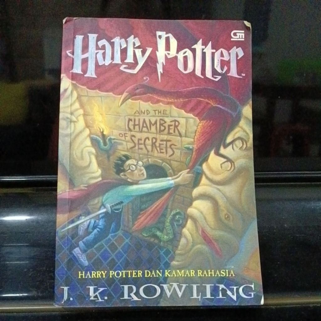 novel harry potter preloved bekas no 2 kamar rahasia (chamber of secret) Jk rowling ori 2nd murah so