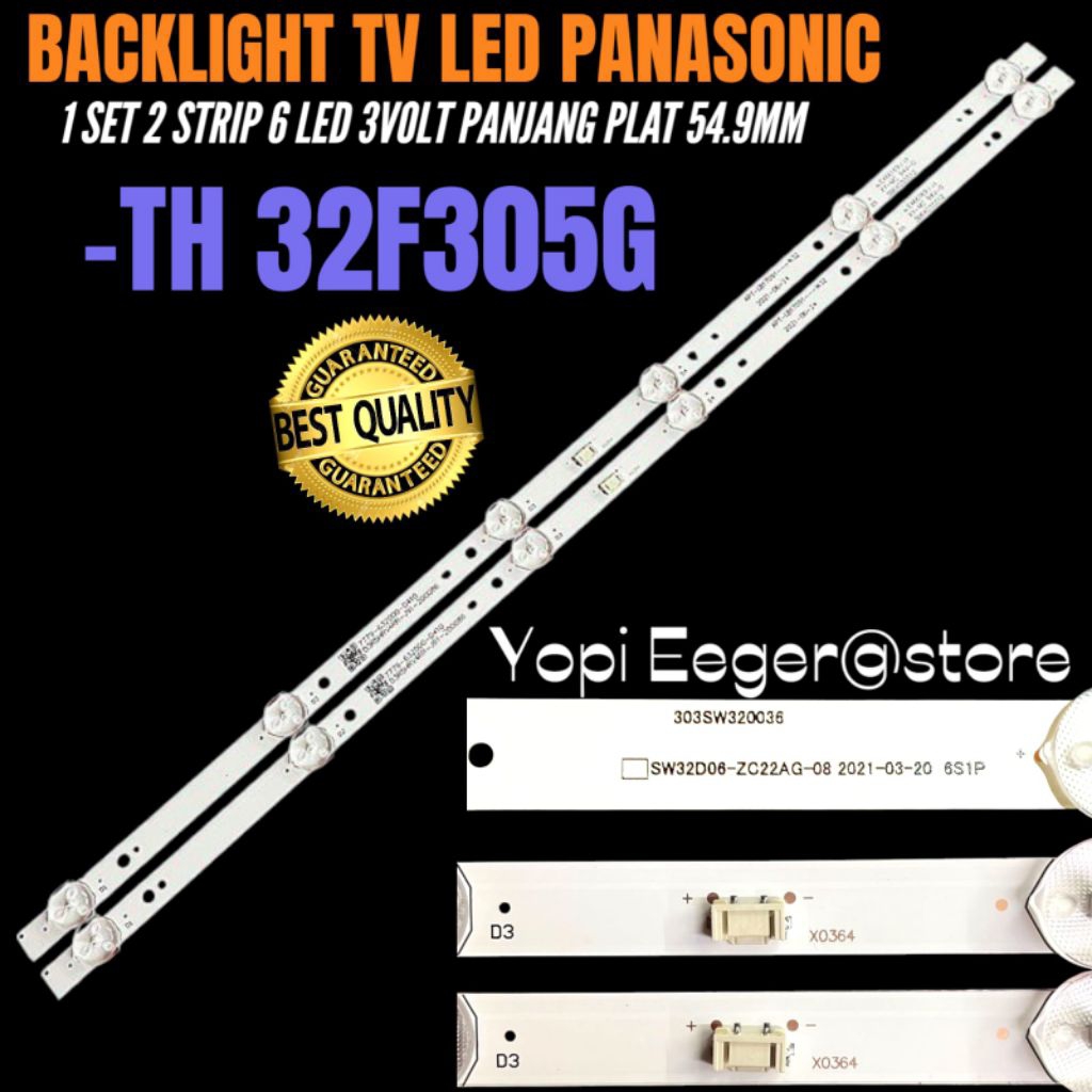 BACKLIGHT TV LED PANASONIC 32 INCH TH-32F305G BACKLIGHT TV LED 32 INCH